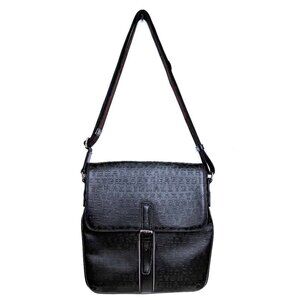 Hazzys Faux Leather Messenger Shoulder Crossbody Buckle Bag Snap Closure Lined
